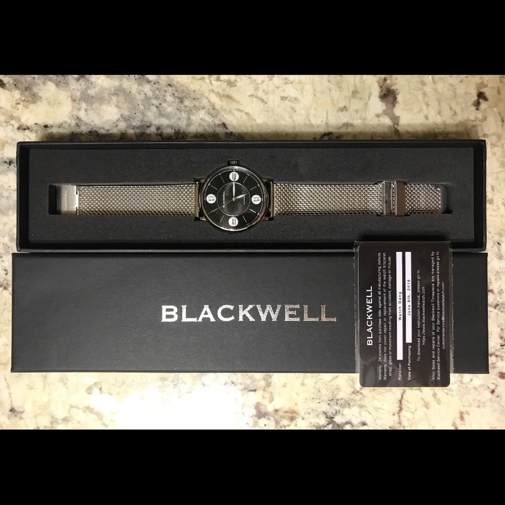 Blackwell Watch with Silver Steel Mesh 10017